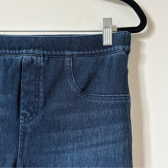 Spanx Jean-ish Ankle Leggings In Dark Wash Size L - Picture 6 of 7
